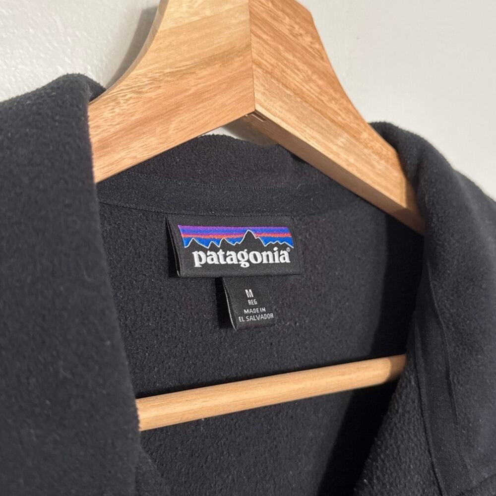 Women's Size M Black Patagonia Micro D Quarter-Zip Fleece Pullover Recycled - Picture 4 of 10